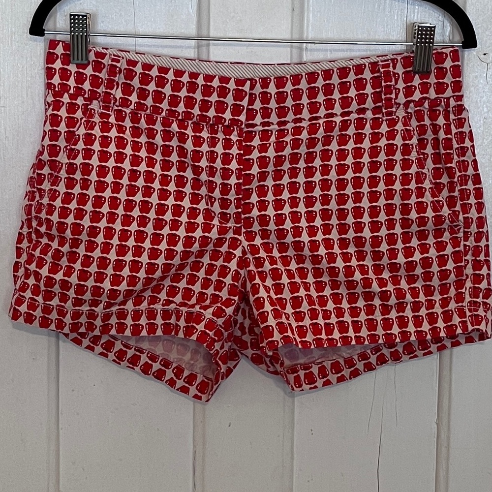 J. crew apple print shorts, women’s 4